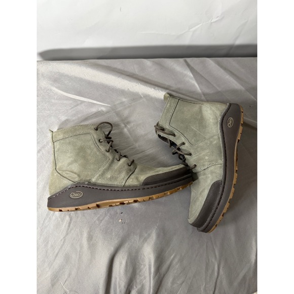 Chaco Other - Chaco Waterproof Suede Lace Up Ankle Boots Men US 10.5 EU 43 Gray Vibram Sole
